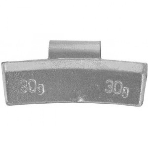Грузик балансировочный для литых дисков 30гр (уп. 100шт) временно 1/80