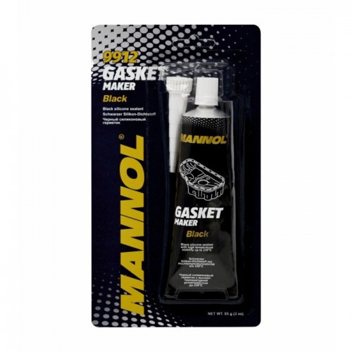 MANNOL Gasket Maker Black 85 гр. Черный силиконовый герметик (от -40 С до +230 С)